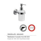 Dosasapone in Acciaio Inox AISI 304 Gedy serie Project - Spazzolato
