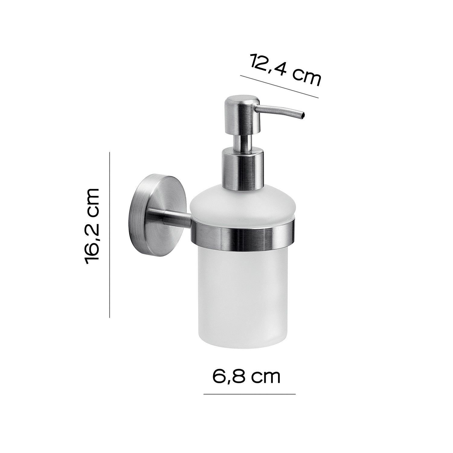 Dosasapone in Acciaio Inox AISI 304 Gedy serie Project - Spazzolato