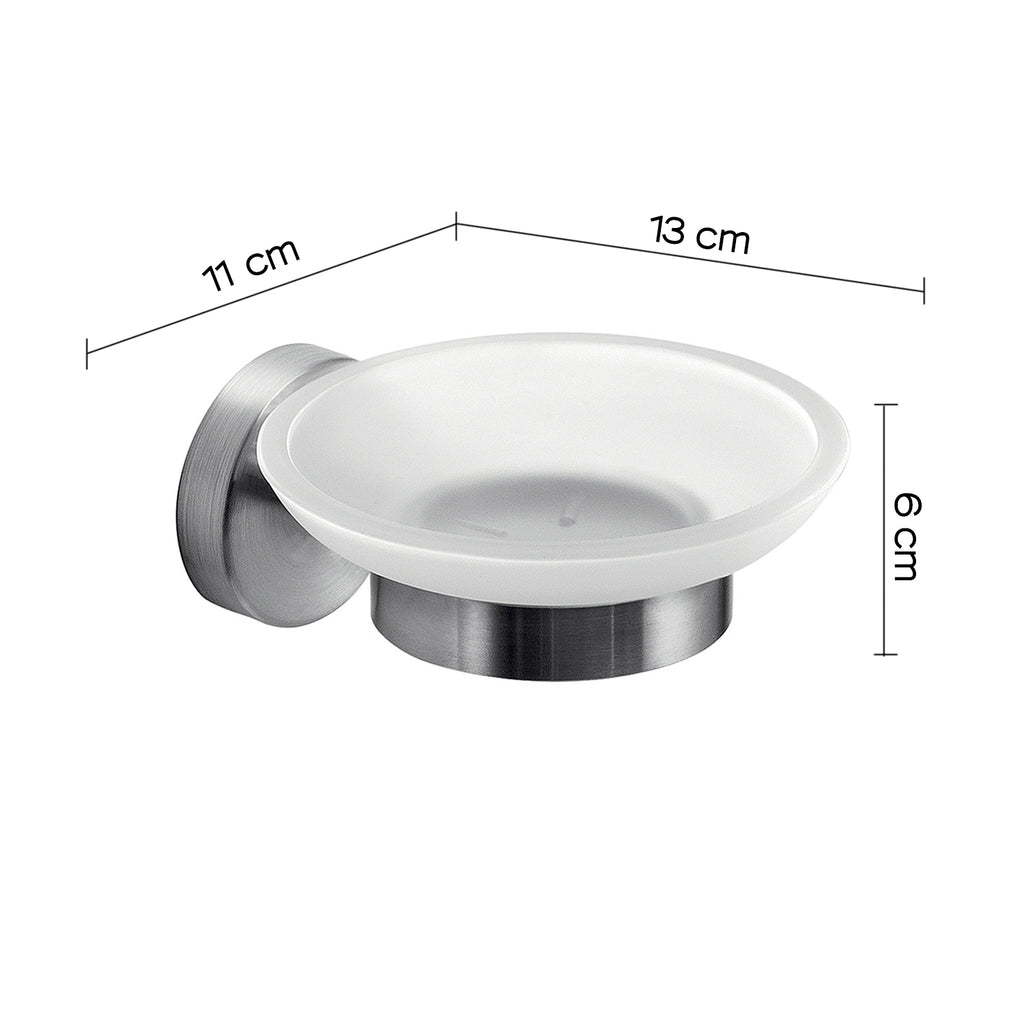 Portasapone in Acciaio Inox AISI 304 Gedy serie Project - Spazzolato