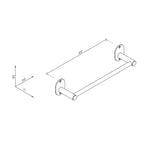 Porta asciugamani in acciaio inox spazzolato