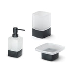 Set Accessori Bagno da appoggio Gedy collezione Lounge - Nero Matt