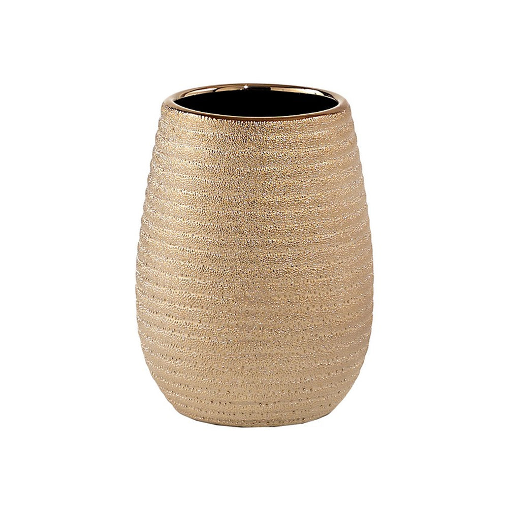 Set Accessori Bagno Gedy collezione Astrid in ceramica color oro