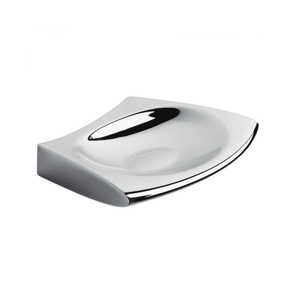 Porta sapone inamovibile cromato collezione Land di Colombo Design
