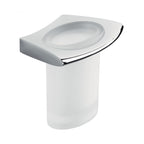 Porta bicchiere in vetro e ottone collezione Land di Colombo Design