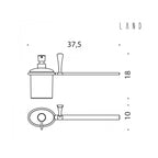 Spandisapone con porta salvietta per bidet verso destro collezione Land di Colombo Design
