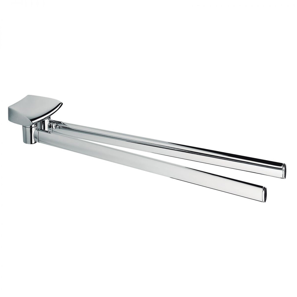 Porta salvietta doppio a snodo in ottone collezione Land di Colombo Design