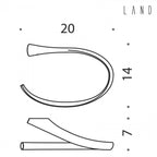 Porta salvietta ad anello in ottone collezione Land di Colombo Design