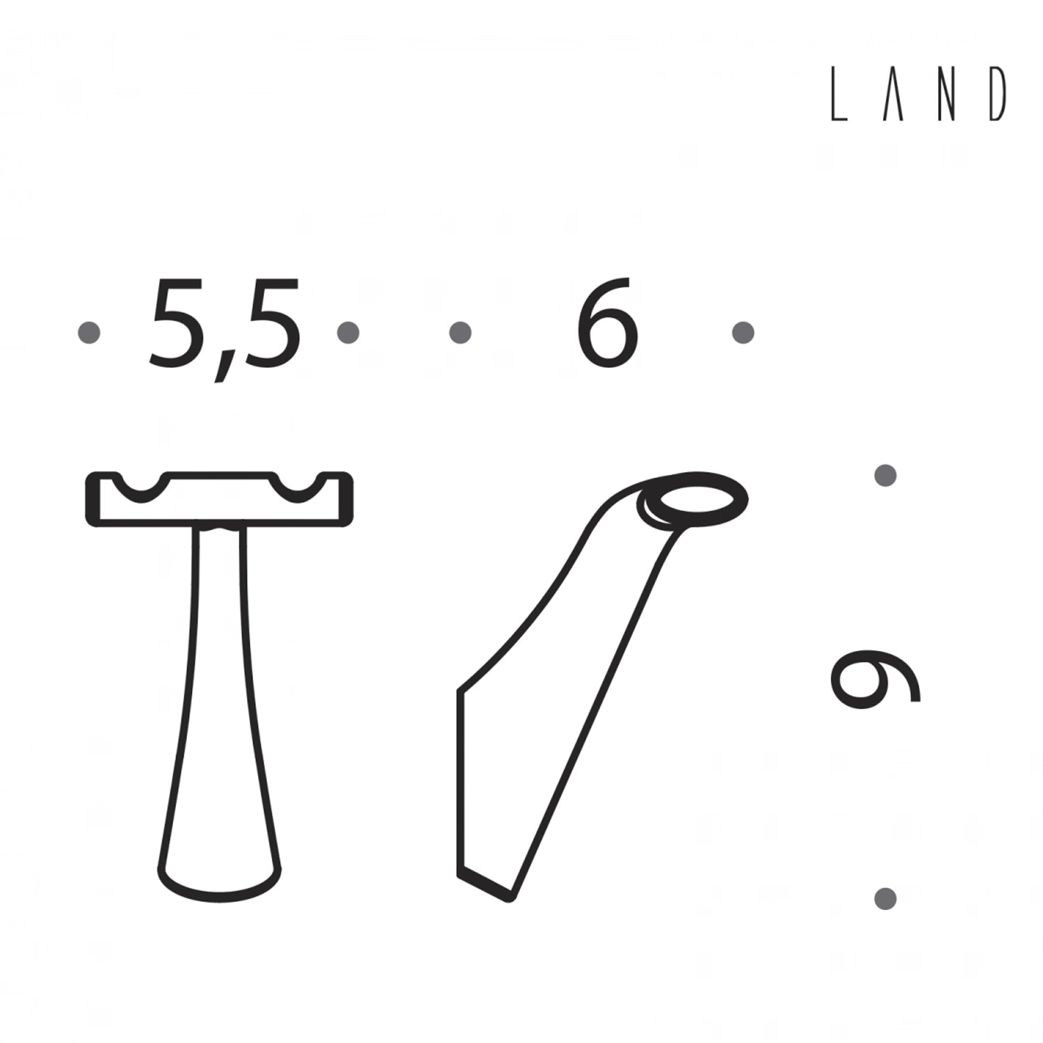 Appenditutto in ottone collezione Land di Colombo Design