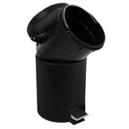 Pattumiera a pedale in metallo modello Unis 3 litri nera