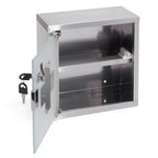 Armadietto dei medicinali con chiave Acciaio e vetro inox colore grigio