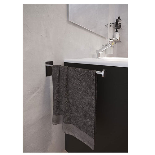 Porta asciugamani da incollo in ottone cromato della collezione 'Stick' by Cosmic - cm 4