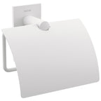 Porta rotolo da incollo della collezione 'Stick' by Cosmic in ottone verniciato bianco - Con coperchio