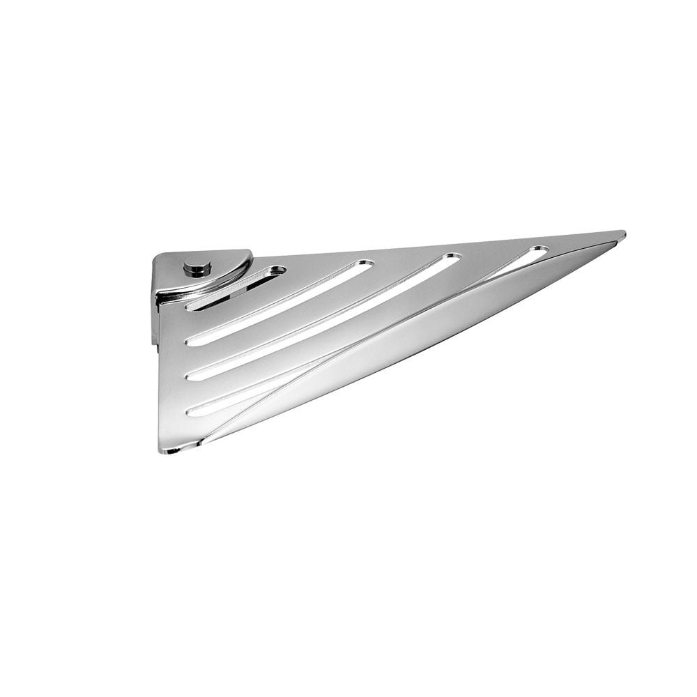 Portaoggetti angolare Essential di Gedy in Acciaio Inox - Cromato