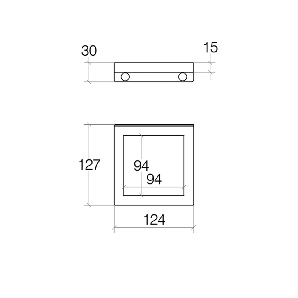 Supporto portascopino in legno bamboo da fissare a parete di Lineabeta