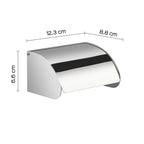 Portarotolo coperto in Acciaio Inox AISI 304 Gedy serie Project - Lucido