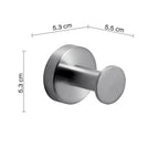 Appendiabiti singolo in Acciaio Inox AISI 304 Gedy serie Project - Spazzolato