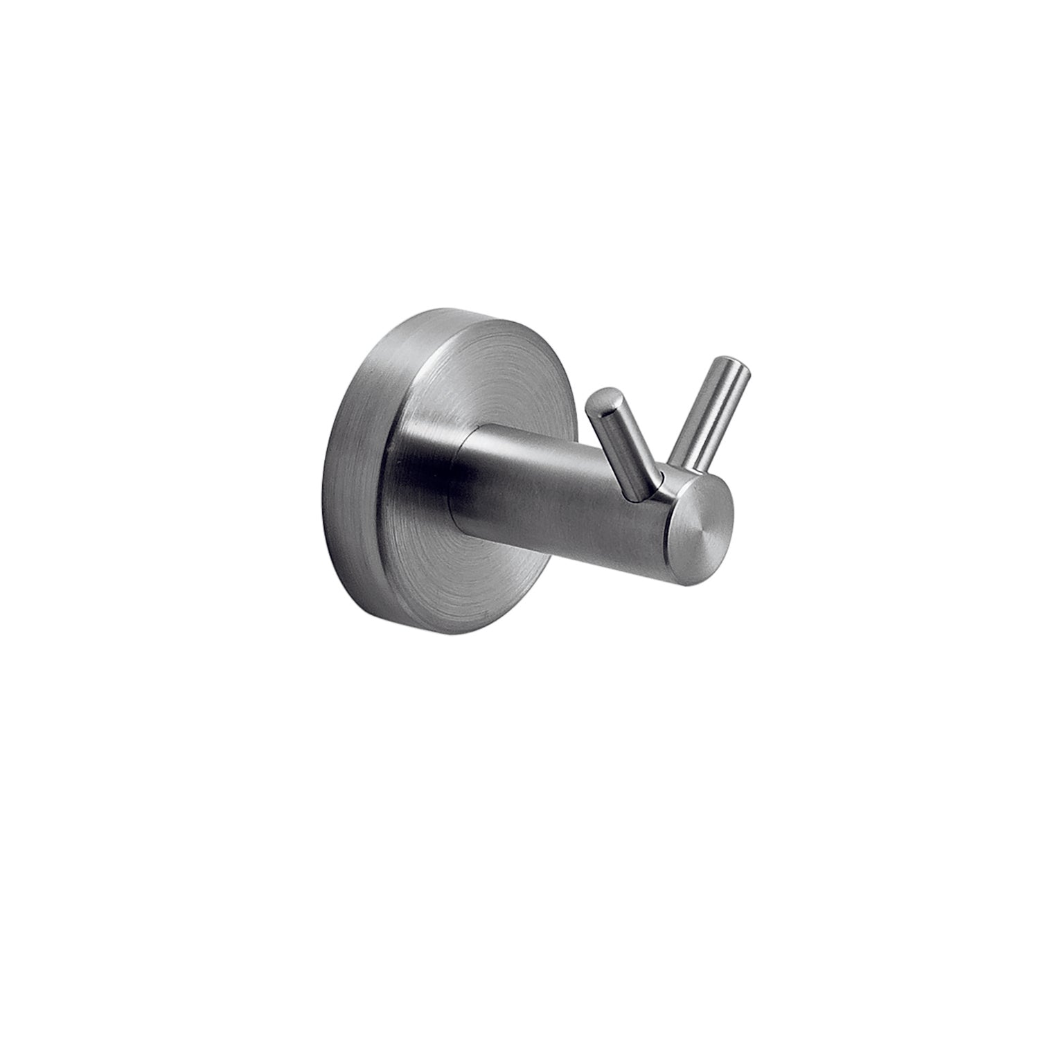 Appendiabiti doppio in Acciaio Inox AISI 304 Gedy serie Project - Spazzolato