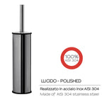 Scopino da appoggio in Acciaio Inox AISI 304 Gedy serie Project - Lucido