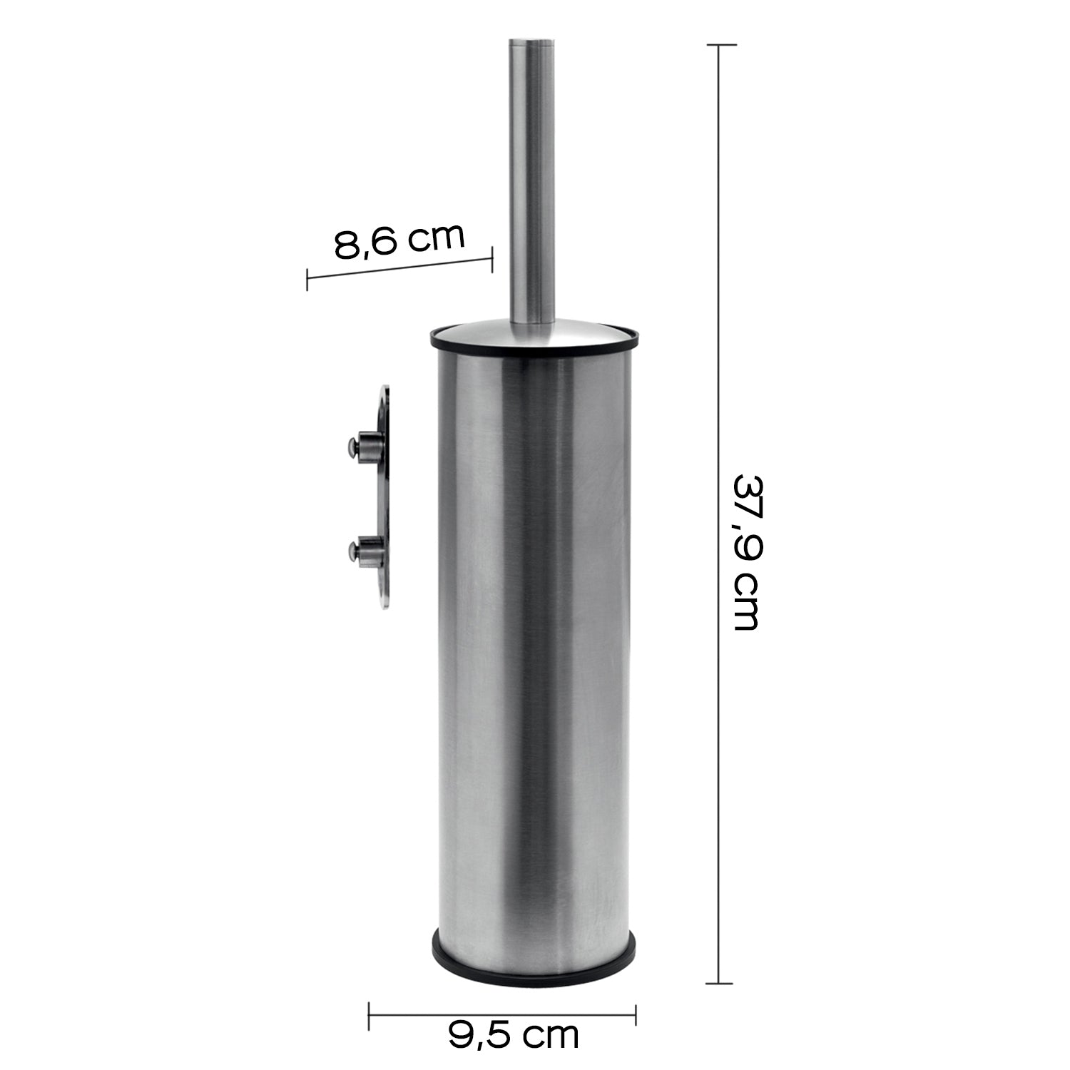 Scopino a parete in Acciaio Inox AISI 304 Gedy serie Project - Spazzolato