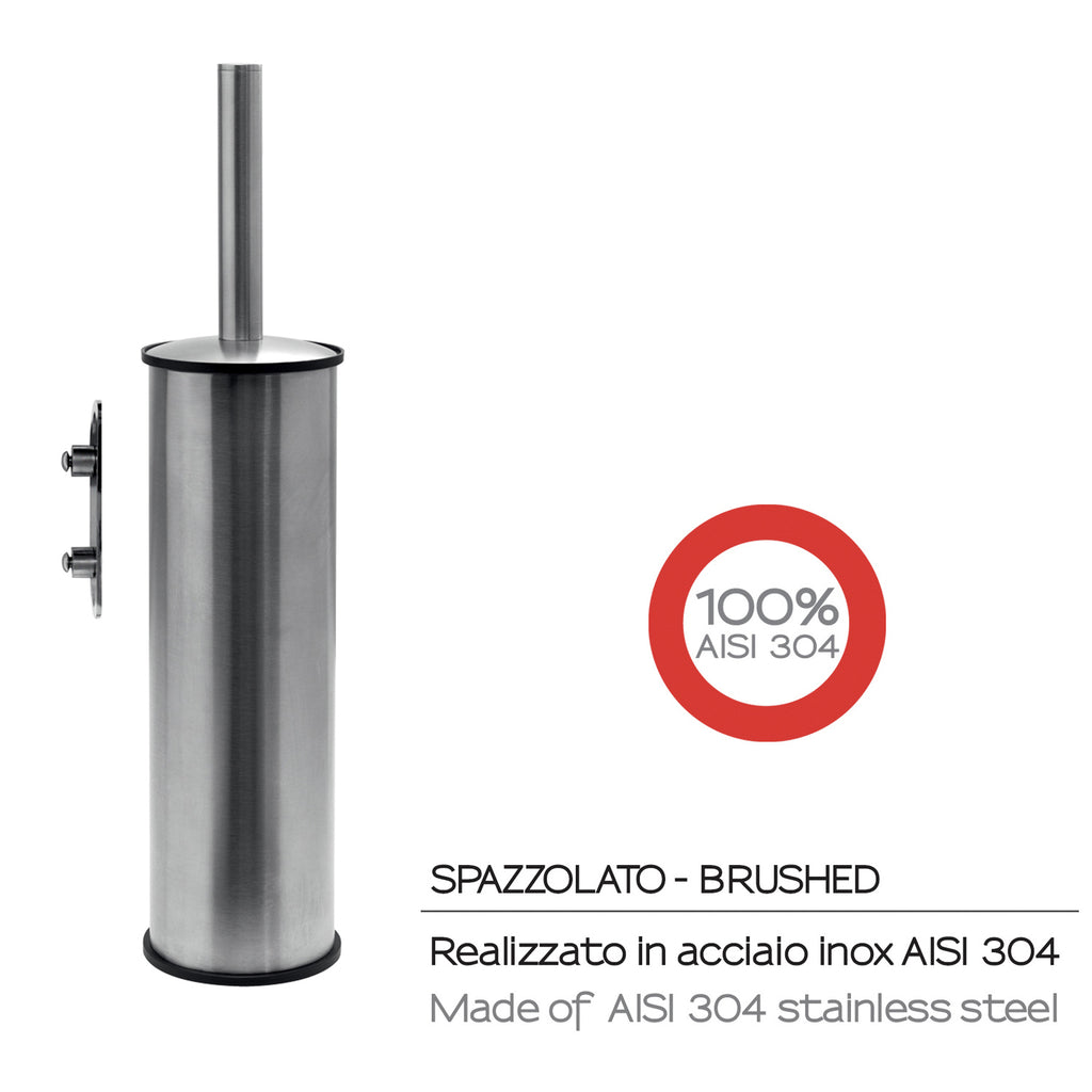 Scopino a parete in Acciaio Inox AISI 304 Gedy serie Project - Spazzolato