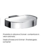 Portasapone a parete Kent di Gedy - Cromato