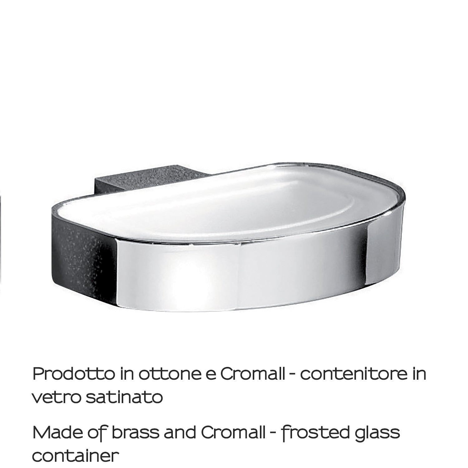 Portasapone a parete Kent di Gedy - Cromato