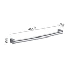 Portasalviette 45 cm a parete Kent di Gedy - Cromato