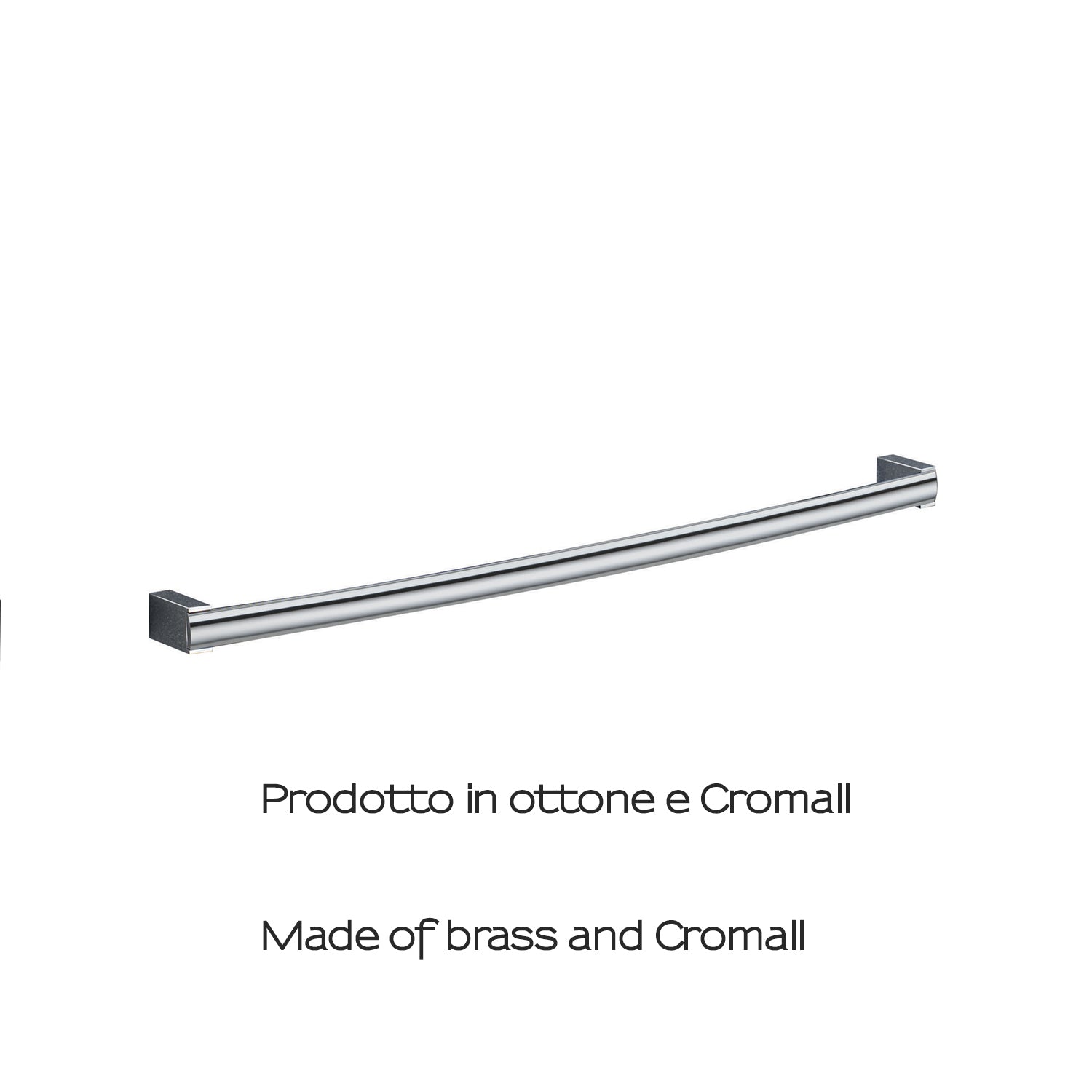 Portasalviette 60 cm a parete Kent di Gedy - Cromato