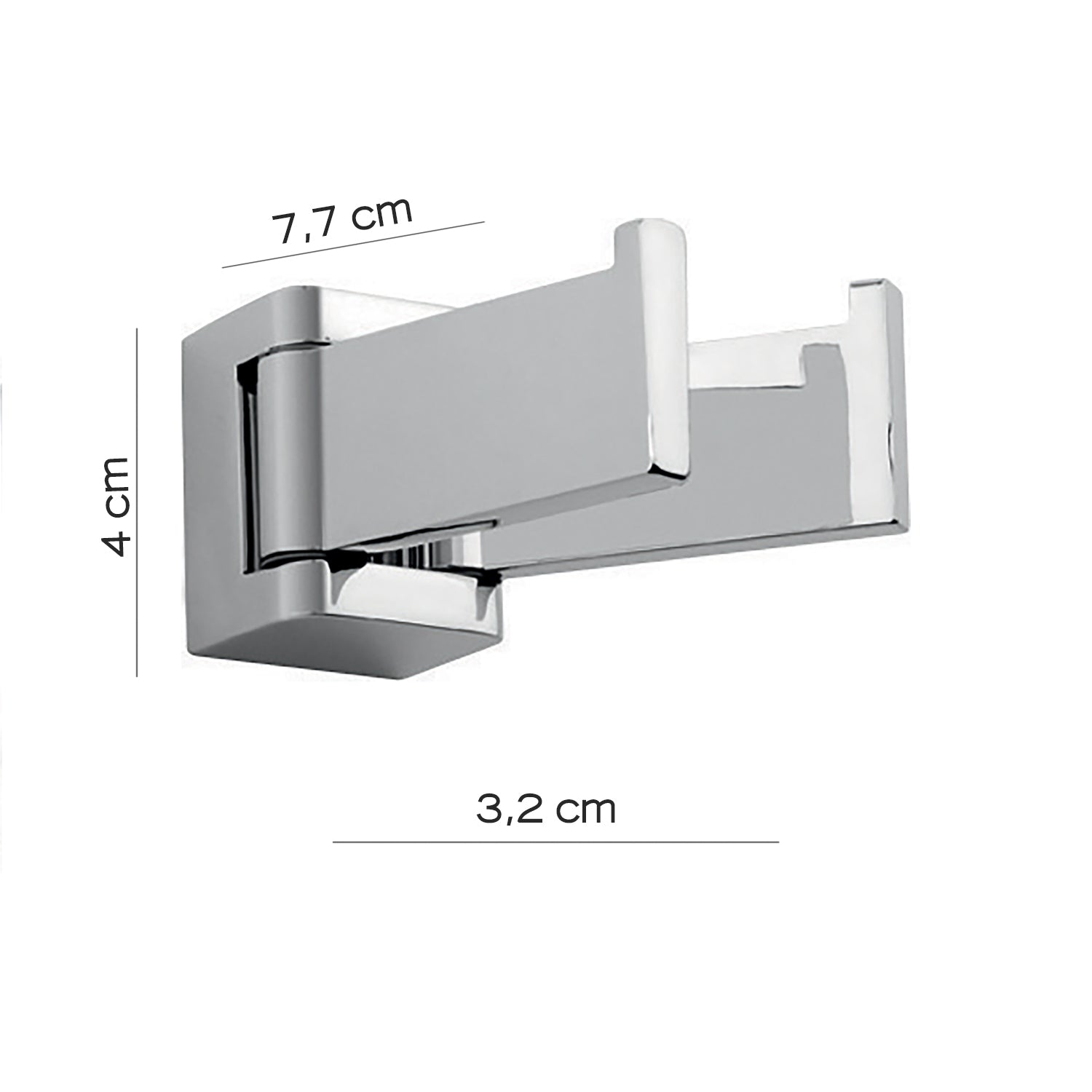 Appendiabiti a snodo Gedy Glamour in ottone cromato