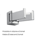 Appendiabiti a snodo Gedy Glamour in ottone cromato