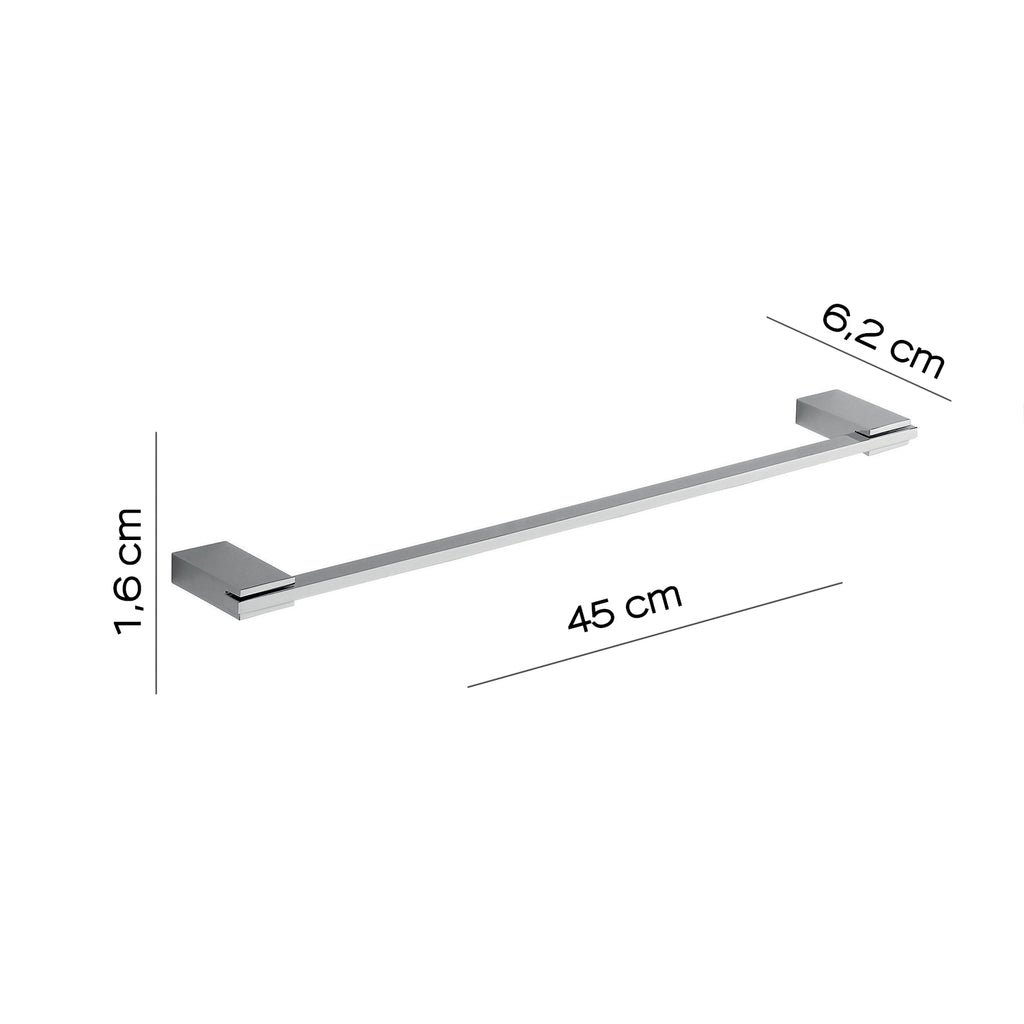 Portasalviette 45 cm in Acciaio Inox di Gedy serie Kansas - Cromato