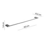 Portasalviette 60 cm in Acciaio Inox di Gedy serie Kansas - Cromato