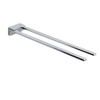 Portasalviette fisso a 2 braccia in Acciaio Inox di Gedy serie Kansas - Cromato