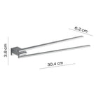 Portasalviette a snodo in Acciaio Inox di Gedy serie Kansas - Cromato