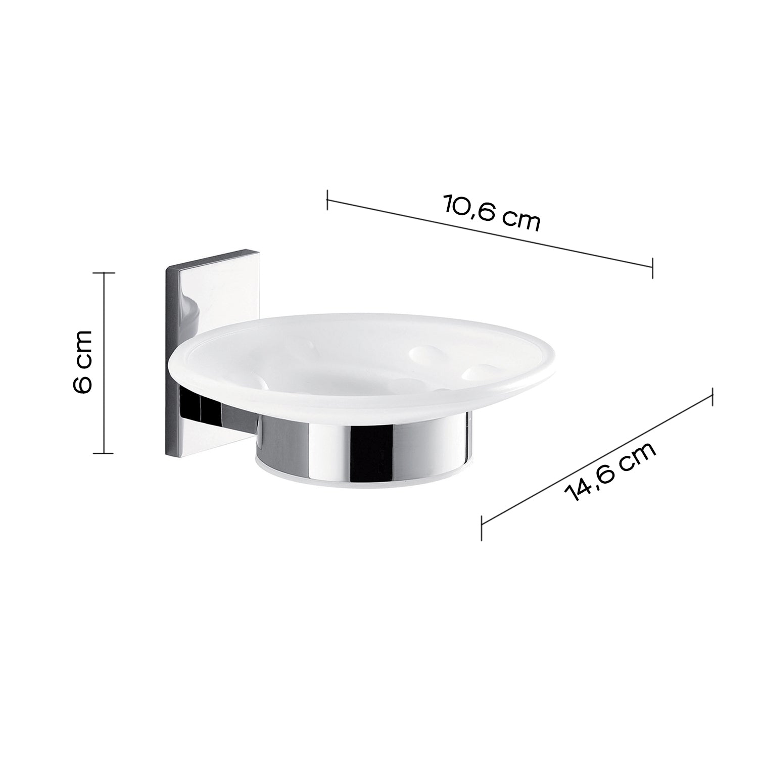 Gedy Portasapone Maine in acciaio inox