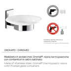 Gedy Portasapone Maine in acciaio inox