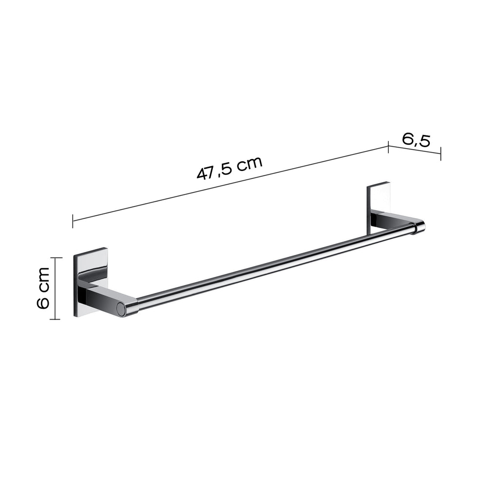Gedy Portasalviette cm 45 Mod. Maine in acciaio inox e cromall per fissaggio a incollo