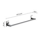 Gedy Portasalviette cm 45 Mod. Maine in acciaio inox e cromall per fissaggio a incollo