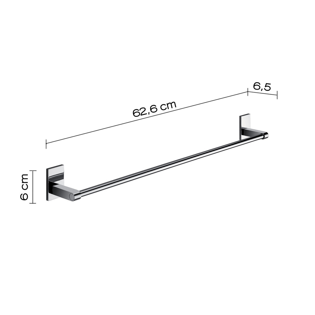 Gedy Portasalviette cm 60 Mod. Maine in acciaio inox e cromall fissaggio a incollo