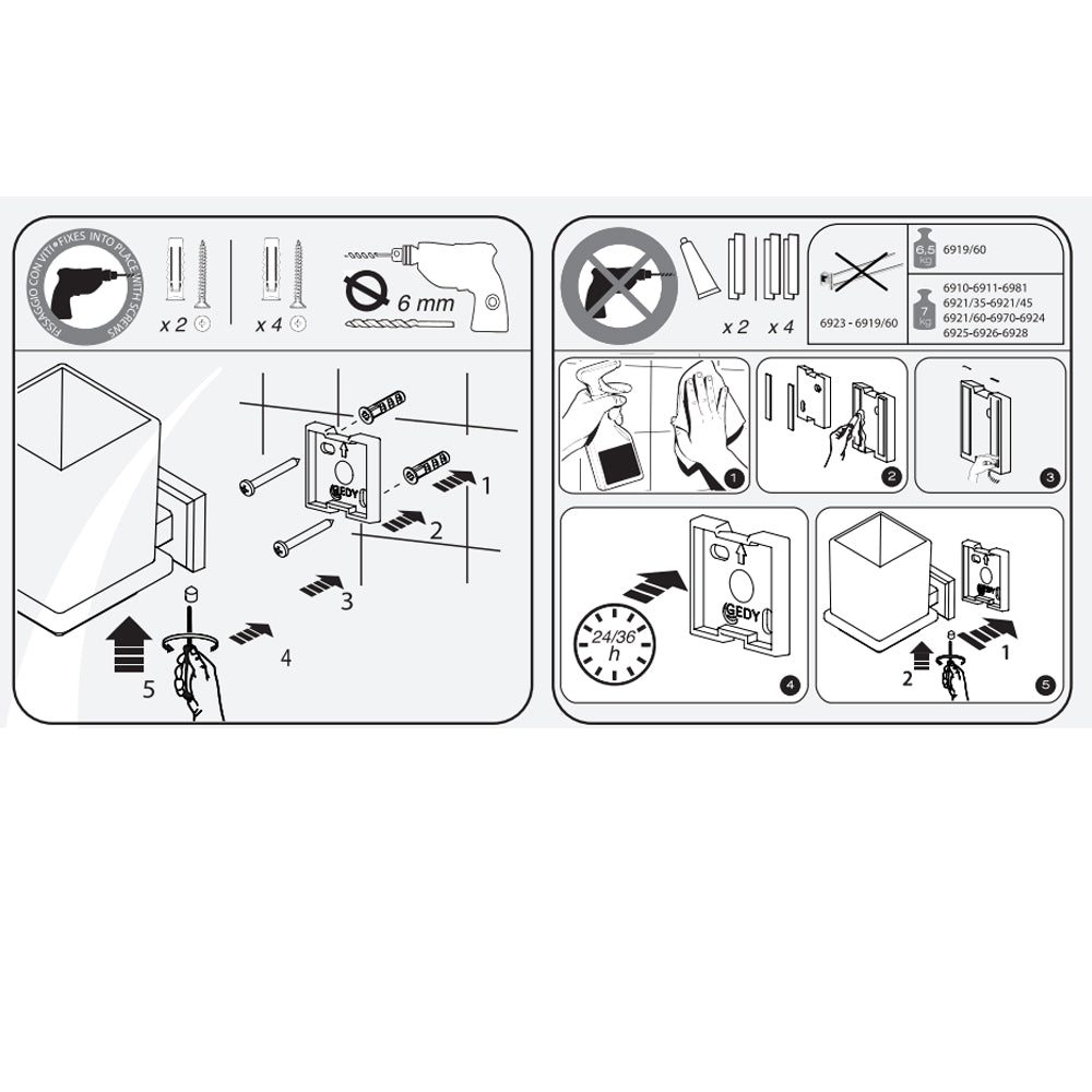 Portarotolo in acciaio inox AISI 304 Colorado di Gedy - Cromato