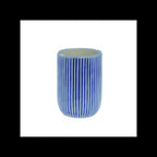 Portaspazzolini modello Mykonos in ceramica blu