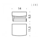 Porta rotolo coperto in ottone collezione Land di Colombo Design