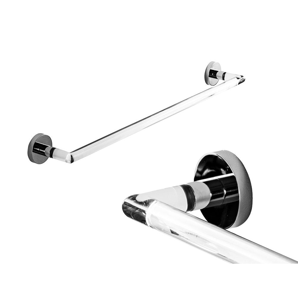 Porta Asciugamani a Muro 'Ghost' in Plexiglass e metallo by Cipi 40x8