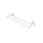 Porta Asciugamani a Muro 'Ghost' in Plexiglass e metallo by Cipi 60x8