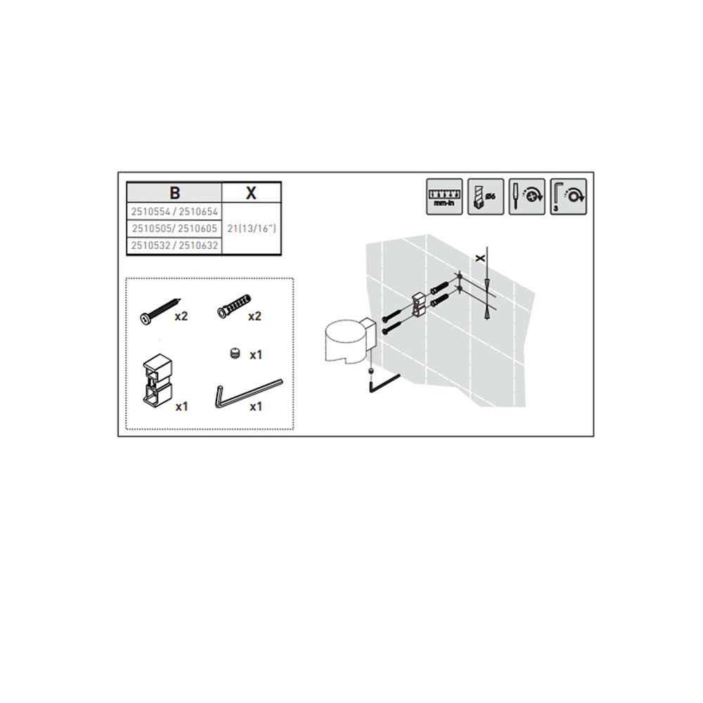 Dispenser sapone a muro in ottone verniciato della collezione 'Black & White' by Cosmic - Bianco satinato