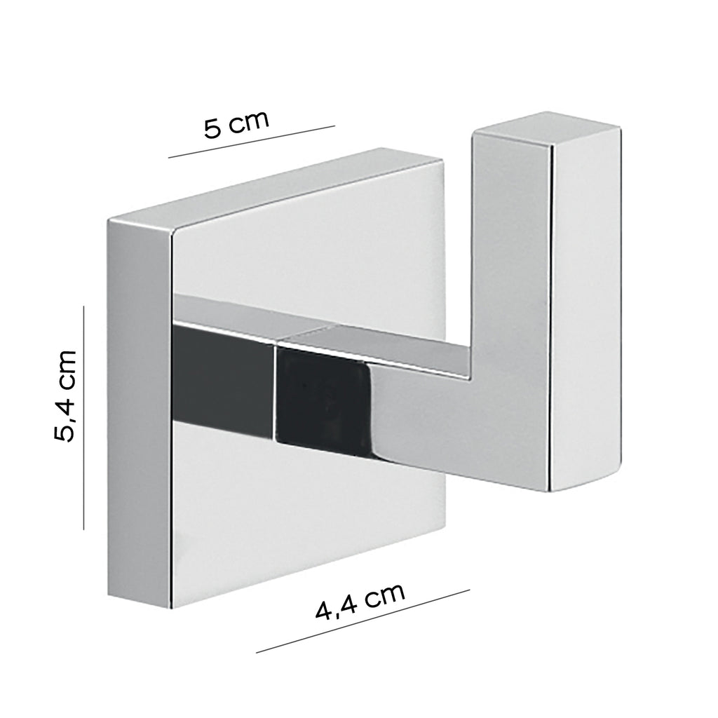 Appendiabiti a muro Gedy modello Elba in ottone - Cromato