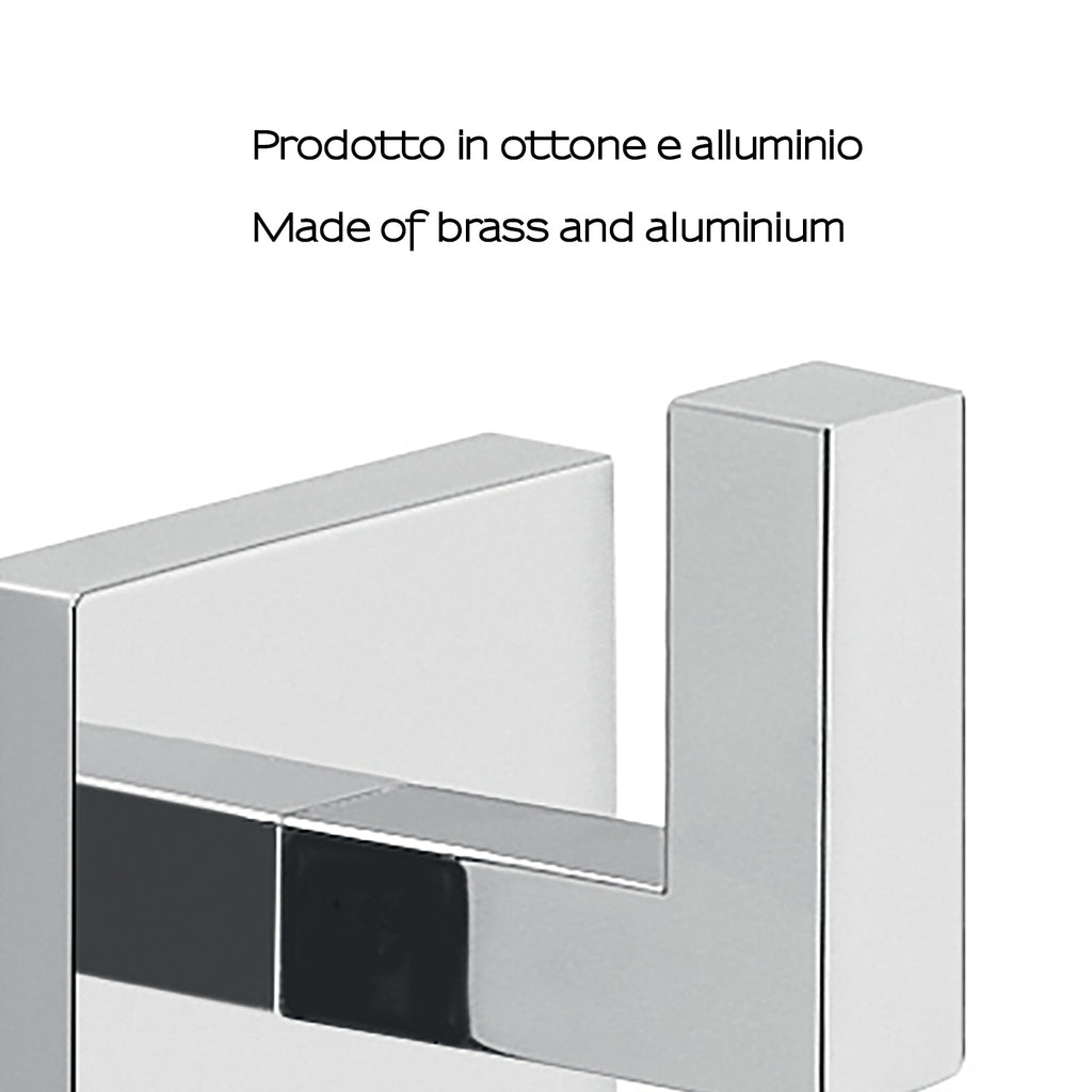 Appendiabiti a muro Gedy modello Elba in ottone - Cromato