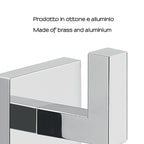 Appendiabiti a muro Gedy modello Elba in ottone - Cromato