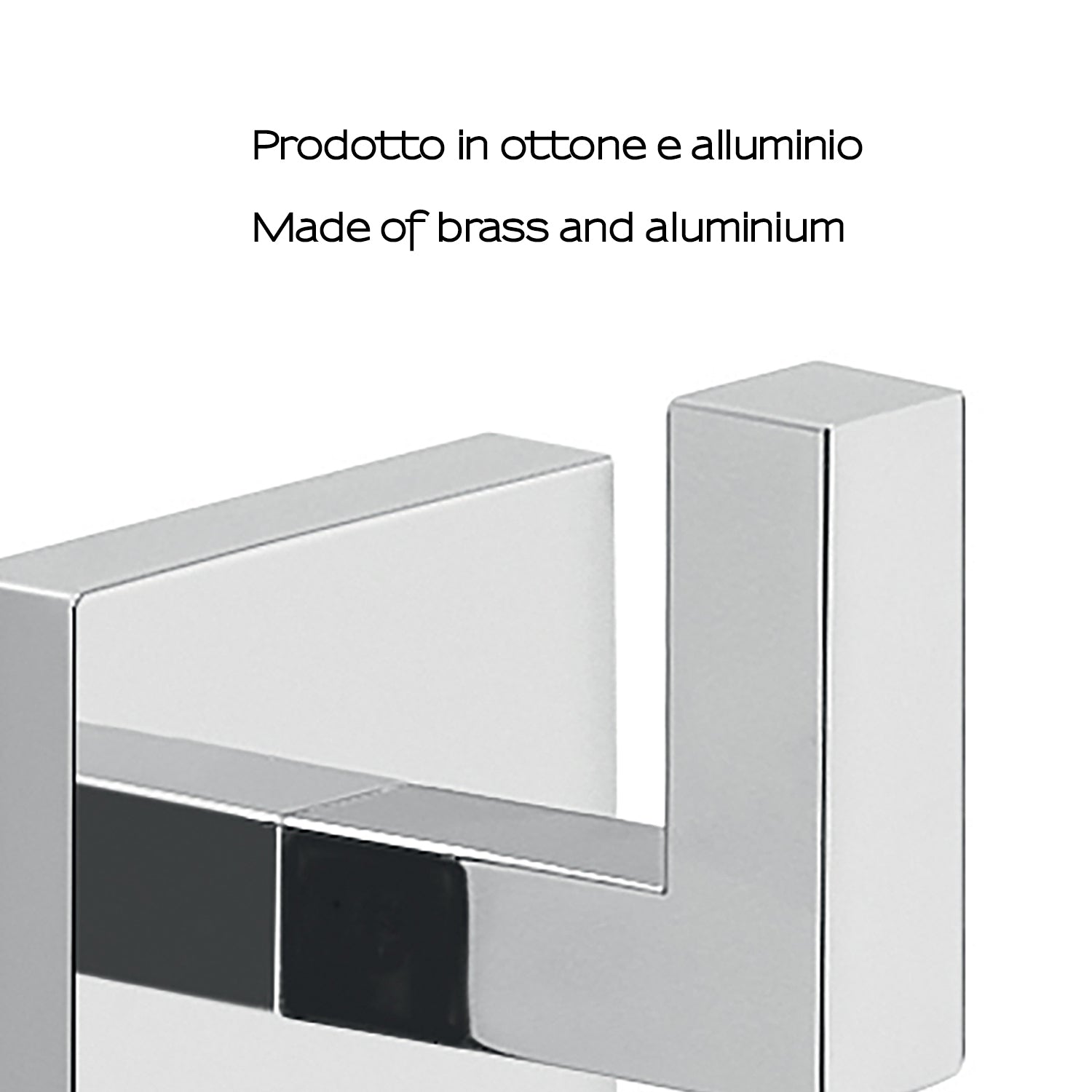 Appendiabiti a muro Gedy modello Elba in ottone - Cromato