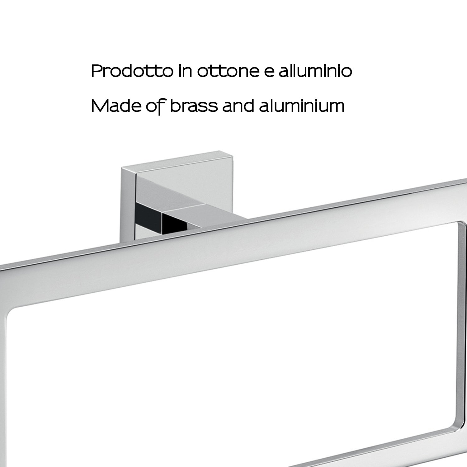 Portasalviette a muro ad anello Gedy modello Elba - Cromato